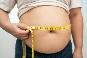 ウエストが減らない男性の写真