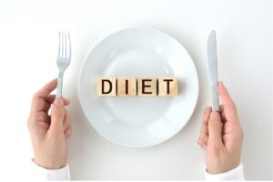 お皿に乗ったダイエット