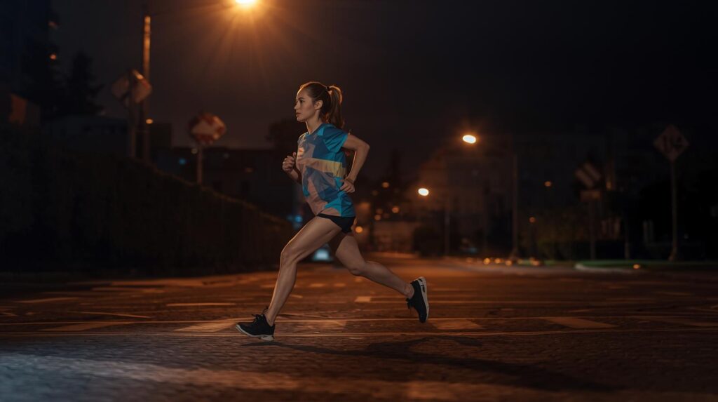 夜のランニング