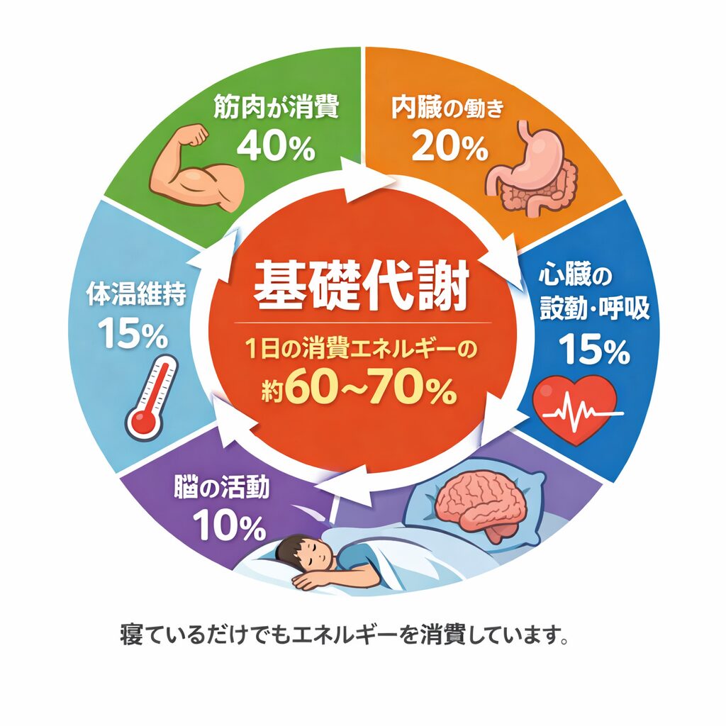 基礎代謝を表す図